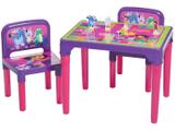 Conjunto de Mesa com 2 Cadeiras Dora Aventureira - 3 Jogos - Multibrink