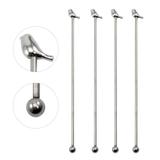 Conjunto De Misturadores De Drink Bird Com 4 Pecas Em Aco Inox L10Xp2Xa22Cm Cor Prata - 24147 - Fracalanza