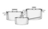 Conjunto De Panelas 3pc Inox Brava Tramontina