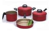 Conjunto de Panelas 4 pcs Antiaderente Enjoy Alegrete Vermelho - Aluminio alegrete