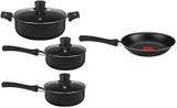 Conjunto de panelas 4 peças antiaderentes Rochedo One - Preto