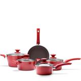 Conjunto de Panelas 5 peças Ceramic 4.5 Life Optima Vermelho Carmin - Brinox