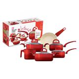 Conjunto de Panelas 6 peças Intense Vermelha ALCI0489 - Euro Home