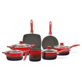 Conjunto de Panelas 7 peças Ceramic Life Smart Vermelho Brinox