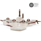Conjunto de Panelas 8 peças Ceramic Life Smart Plus 2,5 Vanilla - Brinox