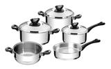 Conjunto de Panelas Aço Inox 5pc Solar Baquelite Tramontina