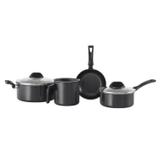 Conjunto de Panelas Alumínio Antiaderente 4 Peças Garlic Brinox Preto