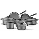 Conjunto de Panelas Aluminio Antiaderente Starflon 7 Peças Versalhes Preto Tramontina 20699081