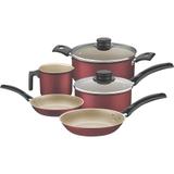 Conjunto de Panelas Antiaderente Tramontina Turim 5 Peças Cereja