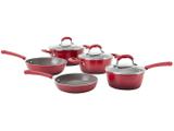 Conjunto de Panelas Brinox de Alumínio Vermelha - 5 Peças Ceramic Life Select 4790/102