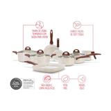 Conjunto de Panelas Brinox Life Smart Plus 8 Peças