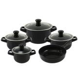 Conjunto De Panelas Ceraflame Duo Smart 5 Pçs Com Tampa Preto