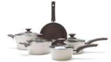 Conjunto de Panelas - Ceramic Life Optima 5 peças - Acabamento em Cerâmica - BRINOX