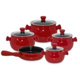 Conjunto De Panelas Cerâmica Premiere 5 Peças Pomodoro Ceraflame