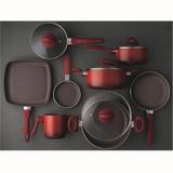 Conjunto de Panelas Cerâmico 8 Peças Brinox Vermelho 4791/104
