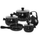 Conjunto De Panelas Colonial 5 Peças Preto Ceraflame