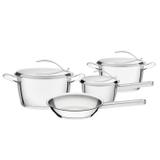 Conjunto de Panelas Inox com Fundo Triplo 4 Peças Ventura Tramontina