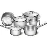 Conjunto de Panelas Inox com Fundo Triplo 6 Peças Solar Tramontina