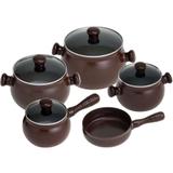 Conjunto de Panelas Premiere 5 Peças Chocolate Certa