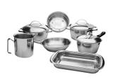 Conjunto de Panelas Tramontina Allegra Inox - 7 Peças Fundo Triplo