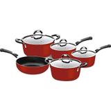 Conjunto de Panelas Tramontina Mônaco 5 Peças - Vermelho