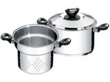Conjunto de Panelas Tramontina Solar Baquelite - 65720/410 Inox 2 Peças Fundo Triplo