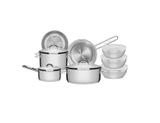 Conjunto De Panelas Tramontina Solar Em Aço Inox, 5 Peças - 65510/723