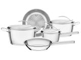 Conjunto de Panelas Tramontina Ventura 65360/290 - Inox 5 Peças Fundo Triplo