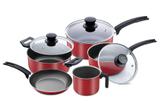 Conjunto de panelas vermelho 5 peças magnific panelux