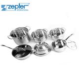 Conjunto de Panelas Zepter 6 Peças Indução com Chaleira e Frigideira com Tampa - Ipe cozinhas