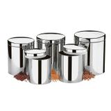 Conjunto de Pote Brinox Para Mantimentos Com Tampa 5 peças