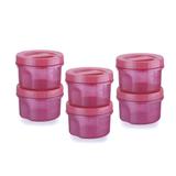 Conjunto de Pote Plástico Acoplado C/ Rosca - 6 Peças - Nitron