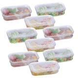 Conjunto De Pote Plástico Retangular - 9 Peças - 500ml - Nitron