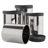 Conjunto de Potes Brinox de Aço Inox Suprema com Tampa 4 Peças