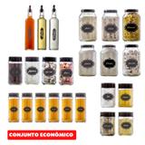 Conjunto de Potes Completo 23 peças Black Vetrolar