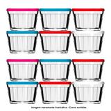 Conjunto de Potes de vidro Americano 4110 350ml Cores Sortidas 12 Unidades - Nadir