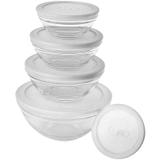 Conjunto de Potes de Vidro com Tampa 5 peças - Euro Home