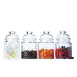 Conjunto de Potes de Vidro Porta mantimentos 300ml 4 peças - Casambiente