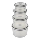 Conjunto De Potes Electrolux 4pçs Herméticos De Plástico Redondo