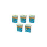 Conjunto de potes herméticos de acrílico retangular 1800ml - 5 peças - menta - oxford daily