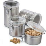 Conjunto de Potes Herméticos em Inox - 4 pçs Clink