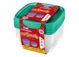 Conjunto de Potes Plástico com Tampa 530 ml Leve 5 e Pague 4 SanRemo - SAN 048
