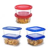 Conjunto de Potes Plástico Prime 6 Peças Grande - Ercaplast - Erca plast