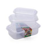Conjunto De Potes Retangular 3 Peças - Nitron