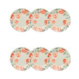 Conjunto de Pratos de Sobremesa 19 cm 6 peças Holambra Laranja - Oxford - Oxford es