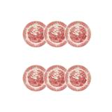 Conjunto de Pratos de Sobremesa 19 cm 6 peças Vilarejo Vermelho - Oxford - Oxford es