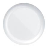 Conjunto de Pratos Duralex Opaline Blanc 27cm, Raso, de Vidro com 12 peças