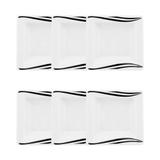 Conjunto de Pratos Fundos 21 cm 6 peças Nara Wave - Oxford - Oxford sc