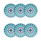 Conjunto de Pratos Fundos 22 cm 6 Peças Lola Azul - Oxford - Oxford es