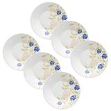 Conjunto de Pratos Fundos 22 cm Actual Azul Perfeito 6 Peças - Oxford - Oxford sc